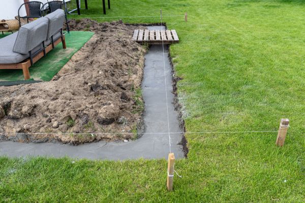 Cement Footer Installation in Rockledge