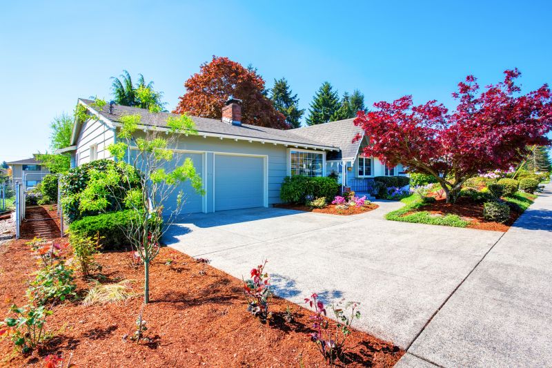 Completed Driveway with Landscaping
